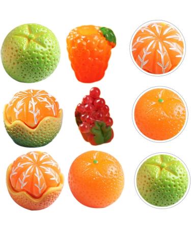 HEMOTON 50 Pcs tangerine Hair ring three-dimensional Grape photography props phone case simulated fruit adornment resin charms decorations patch fake fruit model miniature - Buy Online on GoSupps.com