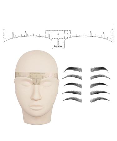Skymore Eyebrow Ruler 100Pcs - Disposable Microblading Stencil & Shape Kit for Perfect Brows | 3-Minute Makeup Tool - Buy Online on GoSupps.com