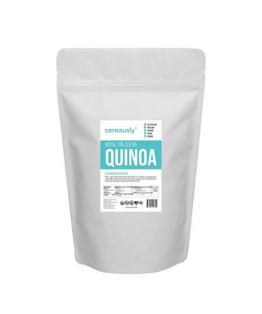 CEREAUSLY Organic Tri-Color Quinoa 4 Lb - Bolivian Royal NON-GMO Kosher Gluten-Free Vegan - Buy Online on GoSupps.com