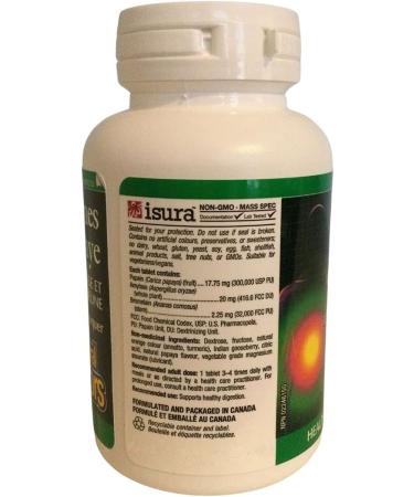 Buy Natural Factors Papaya Enzymes - Digestive Support with Amylase & Bromelain | 120 Chewable Tablets - Buy Online on GoSupps.com
