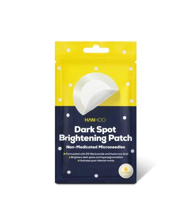 Hanhoo Dark Spot Brightening Patch | Microneedle Patch | Hydrocolloid Patches with Niacinamide and Hyaluronic Acid | Fades Dark Spots and Hyperpigmentation | Cruelty-free & Vegan | 6 Patch Count