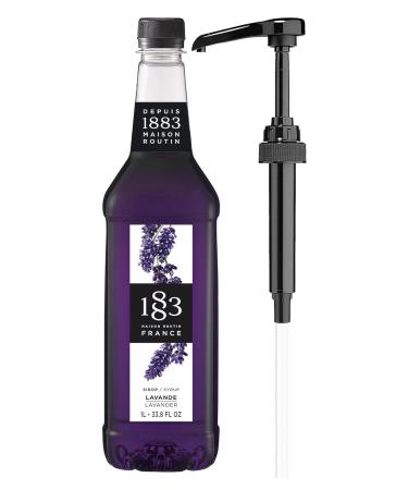 Buy 1883 Lavender Syrup 33.8 Oz | Vegan Gluten-Free Non-GMO Kosher - Ideal for Hot & Iced Beverages - Made in France - Buy Online on GoSupps.com