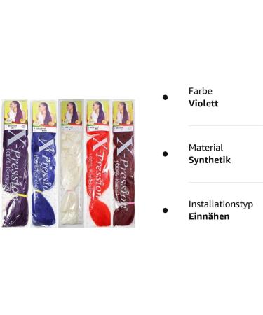 X-PRESSION Hair Extension Ultra Braid 20-24 inches Purple - Buy Online on GoSupps.com