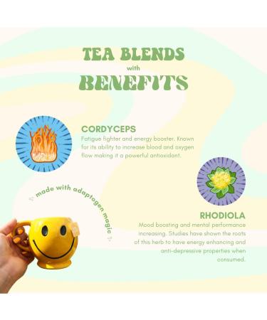 Steep & Mellow Functional Mushroom Green Tea | 14 Count | 100% Compostable Packaging - Buy Online on GoSupps.com