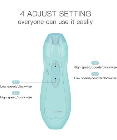 Baby Nail File Clipper Trimmer with Light - Electric & Professional Safe Baby Manicure Set in Green - Buy Online on GoSupps.com