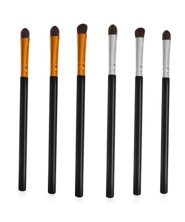 Angoily 6pcs with Kit Soft Shadow Smudging Blending Plastic up Angled Miss Eyeshadow Ladies Eye Bristles