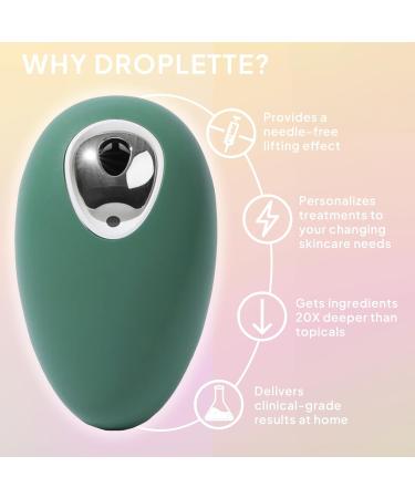 Droplette 2 Micro-Infuser Skin Care Tool & Radiant Refill Capsules - Hydration Starter Set with Collagen Retinol Glycolic Acid for Glowing Skin - Buy Online on GoSupps.com