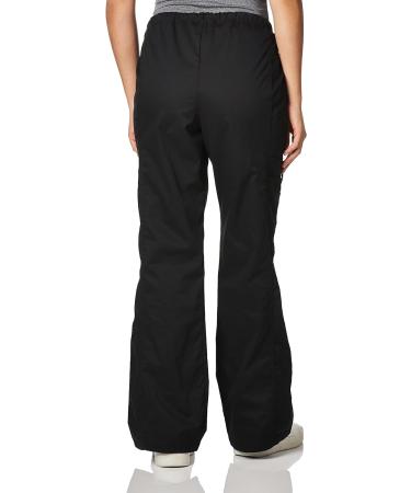 Women's Core Stretch Drawstring Cargo Scrub Pants - Medium Black | Workwear Scrubs - Buy Online on GoSupps.com