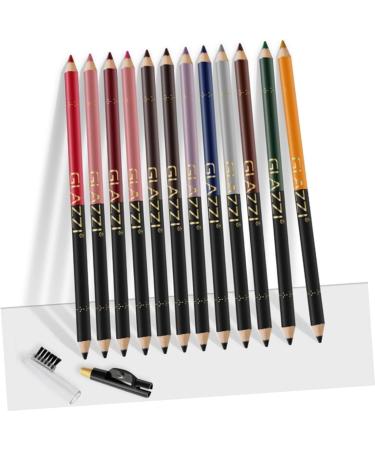 DOITOOL 24 Pcs Lip Liner Eyeliner Black Waterproof Eyeliner Natural Pen Waterproof Eyebrow Pencil Make up 1 count (Pack of 1) Assorted Colorx2pcs - Buy Online on GoSupps.com