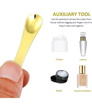 SHERCHPRY 6 Pcs Metal Cosmetic Scoop Set | Makeup Spatula & Eye Cream Spoon | Zinc Alloy Beauty Tools for Creams & Masks - Buy Online on GoSupps.com