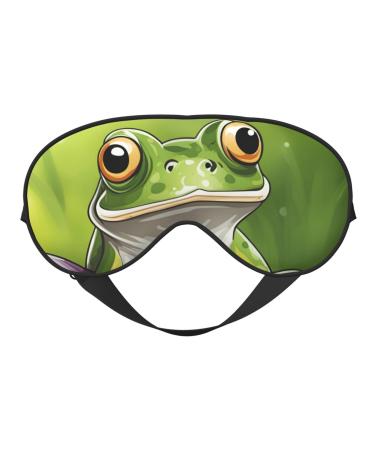 Cartoon Frog Sleep Mask-Adjustable Breathable Fashionable Eye Mask for A Comfortable Sleep Experience