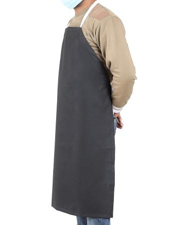 EISCO Rubber Vinyl Apron Medium (27 W x 36 L) - Adjustable Bib Apron for Dishwashing Butcher Laboratory - Black - Buy Online on GoSupps.com