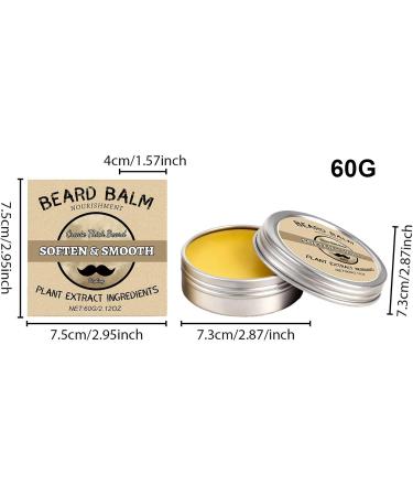 Adoucissant pour Barbe | 60g Conditionneur Adoucissant pour Moustache Cr me Hydratante pour Barbes - Pour Voyage Quotidien Maison Salon Spa Nuit Apr s-Rasage - Buy Online on GoSupps.com