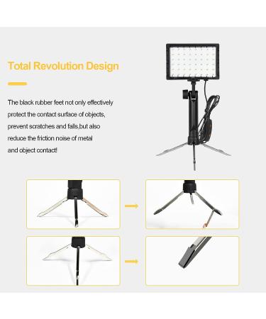 EMART Dimmable Photography Lighting Kit - 2 Pack Portable 60 LED Video Light for Game Streams, Conference Zoom, YouTube - Includes 4 Color Filters - Buy Online on GoSupps.com