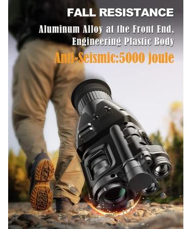Foshderk 2 in 1 Night Vision Binoculars Monocular 2 IR 1-24X Zoom Night Vision Goggles Digital with Camera Vision Distance 1640ft/500M Daytime&Night Outdoor LCD Screen 800*480 RES Photo&Videos 1080P - Buy Online on GoSupps.com
