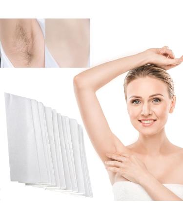 Nonwoven Waxing Strips - 100 Hair Removal Wax Paper Strips for Face Body Legs & Eyebrows - Perfect for Men & Women - 1 Pack Epilatory Tool - Buy Online on GoSupps.com