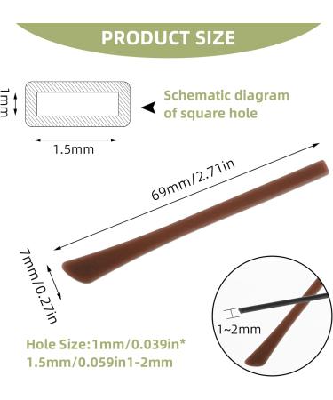 Silicone Anti-Slip Coatings - 10 Pairs of Slide-Resistant Glasses End Caps | Black & Brown | International Shipping - Buy Online on GoSupps.com