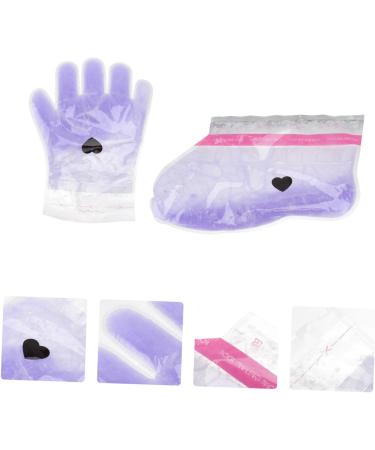 Healeved 2 Pairs Wax Gloves Personal Care Close Friends Nonwoven Fabric Comdum Paraffin Paraffin Wax Care Spa Suite Nursing Cover Boots Hand Wax Non-woven Fabric Purple - Buy Online on GoSupps.com