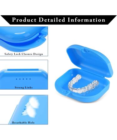 6 Pack Denture Containers - Portable & Leak-Proof Tooth Boxes with Ventilation | Orthodontic Prosthesis Storage (3 Colors) - Buy Online on GoSupps.com