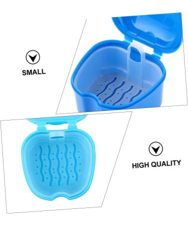 Lurrose 3 Series Press Box - Travel Case for Denture Prostheses Retainer & Wrong Teeth Holder - 10x9x7cm Blue - Buy Online on GoSupps.com