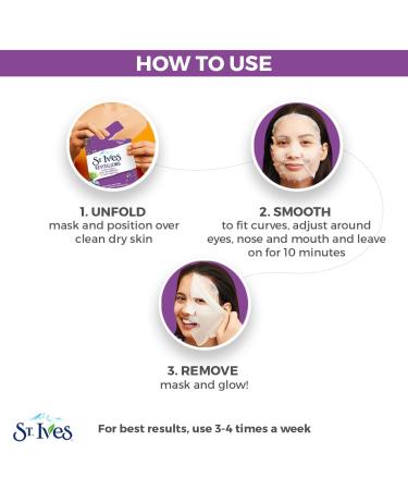 St Ives 23 ml Sheet Mask Revitalising Acai Blueberry and Chia Seed Oil (Single) - Buy Online on GoSupps.com