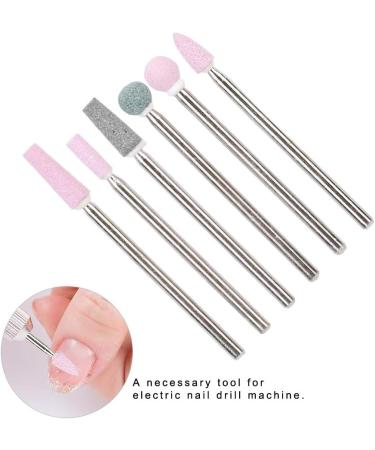 Stainless Steel Nail Drill Bit Set - 6Pcs Manicure Accessories for Nail Art - #5 - Buy Online on GoSupps.com