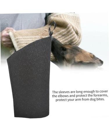 Dog Bite Sleeves Dog Training Arm Sleeves Burlap Arm Protection Sleeves Bite Protective Sleeves for Dog Training Supplies (Black) - Buy Online on GoSupps.com