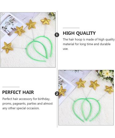 Lurrose 8pcs Martian Head Boppers Alien Antenna Star Headband Novelty Headbands - Yellow - Buy Online on GoSupps.com