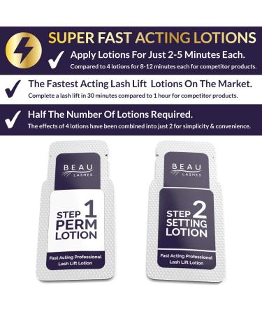 Professional Grade Lash Lift Lotions - Set of 10 for Perming, Curling, and Lifting Eyelashes | Semi Permanent Supplies for Beauty Treatments - Buy Online on GoSupps.com