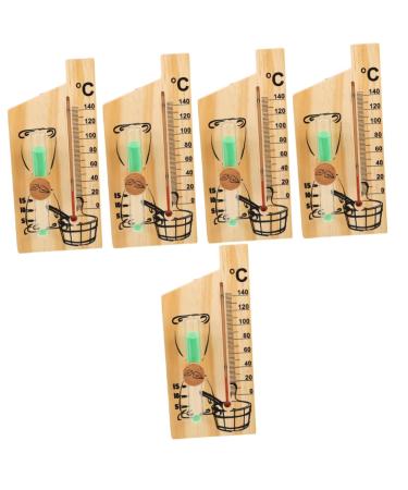 Yarnow 5st Sauna-Timer Wood Sauna Timmer Timmer for the sauna room desk attachment sauna oven Timer 15 minutes hourglass made of wooden glass sauna clock rotating beach