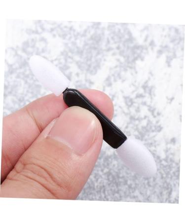 Housoutil 100pcs Sponge Eyeshadow Brush Eye Shadow Applicator Makeup Brush Miss Eye Shadow Stick Major M White - Buy Online on GoSupps.com