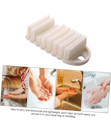 Ipetboom Nail Brush Hand and Nail Scrub Brush Fingernail Scrubber Manicure Brush Pedicure Dust Brush Finger Brush Manicure Tool Toe Brush Clean Polypropylene Wash White - Buy Online on GoSupps.com
