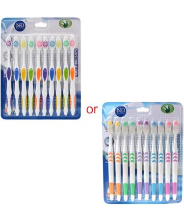 10pcs Soft Bamboo Charcoal Toothbrushes - Eco-Friendly Healthier Dental Care - Buy Online on GoSupps.com