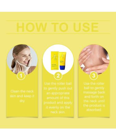 YOENBG Neck Firming Cream with Roller Reduces Wrinkles and Fine Lines Firms and Firms Skin for a Youthful Look Lifts and Smoothes Skin for Men 2 - Buy Online on GoSupps.com