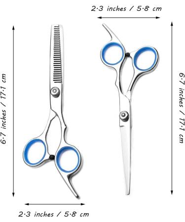 Hair Cutting Scissors Kit - Professional Hairdressing Shears for Men Women & Pets | Barber Salon Tools - Buy Online on GoSupps.com