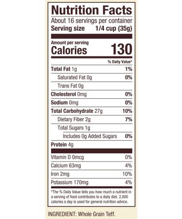 Bob's Red Mill Teff Flour 20 Oz - Resealable 1.25 Pound Bag - Premium Quality Gluten-Free Flour - Pack of 1 - Buy Online on GoSupps.com