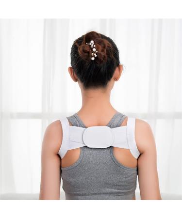 Posture Corrector Posture Clavicle Support Corrector Magnetic Therapy Back Straight Shoulder Brace Strap Belt Correct Adjustable Male Female Back Brace (Black XL) Better life White XL