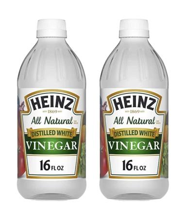 Heinz All-Natural Distilled White Vinegar 5% Acidity 16 Fl Ounce (2-Pack)