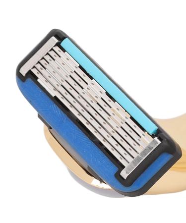 Manual Razor for Men - Precise Six-Blade Trimmer Removable & Travel-Friendly (Gold) - Buy Online on GoSupps.com