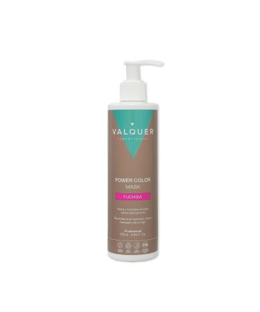 Valquer Professional Masque Power Color Cheveux Teints. V g talien et sans Sulfate (Fuchsia) - 275 Ml