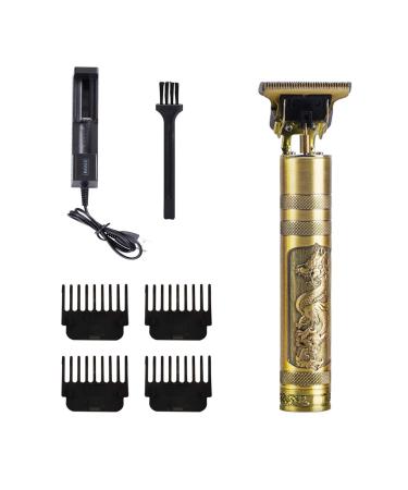 ReverseClock Hair Clippers for Men, Pro Li Close Cutting Trimmer, T-blade Cordless Electric Rechargeable Grooming Kit 1.5/2/3/4 mm Zero Gapped Detail Barber Haircut (Dragon Phoenix)