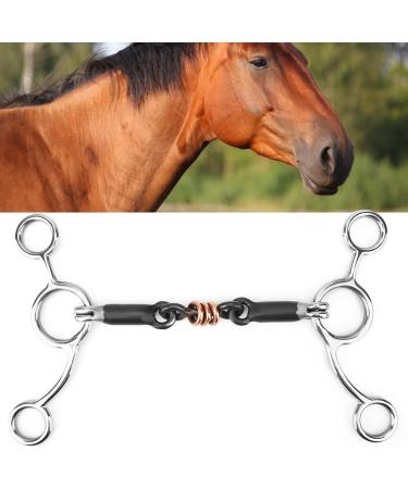 Doact Western Treensen Bit - Sweet Iron 5.5 Slider Roller O-Ring Bridle Bits for Horses | Junior Cowhorse Copper Eggbutt Dog Bone 3-Part Loose - Buy Online on GoSupps.com