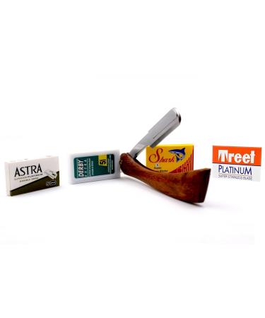 Buy Spartacus Razor Blades Club - Professional Shaving Set with 20 Astra Derby Shark Voskhod Blades | International Shipping - Buy Online on GoSupps.com