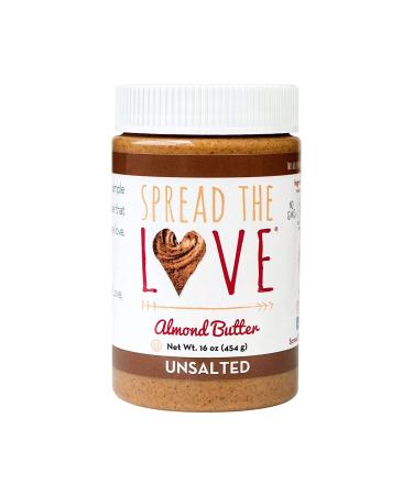 Spread The Love Almond Butter Unsalted 16 oz ( 454 g)