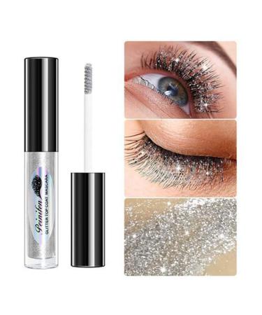 Diamond Glitter, Glitter Mascara Eyelash Mascara Long Lasting Waterproof Eyelash Mascara for Stage Party Wedding Music Festival