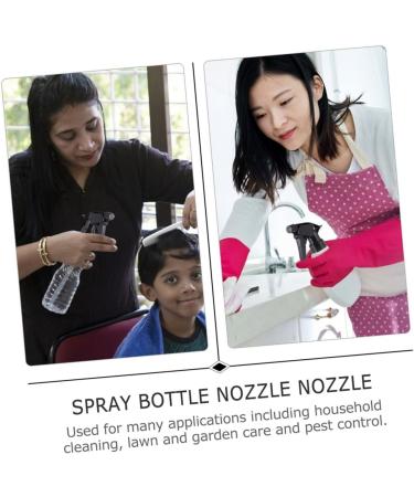 10pcs Sparkle Tops Spray Bottle Nozzle - Nasal Sprayer Trigger Replacement Pumps for Liquid Bottles - Black Glitter Lotion Pump Heads for Women - Buy Online on GoSupps.com