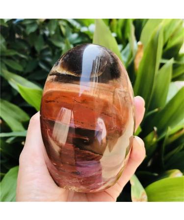 Natural Crystal Rough Natural Wood Polished Quartz SpecimenHome DecorationStones (Size : 350-400g) (Size : 450-500g)