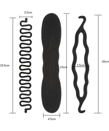 Hair Bun Maker Braiding Styling Disk Twist DIY Tools Accessories 4/9Pcs (4Pcs with Braider) - Buy Online on GoSupps.com