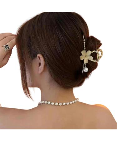 Hair clips Claw Clips 1 Pc Branches Flowers Large Grab Clip Delicate Hair Clip Back Of The Head Coiled Hair Headdresses-E-A(B)