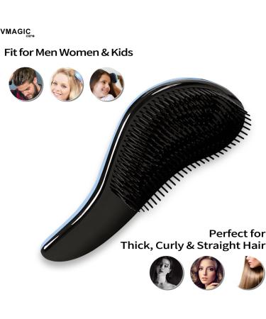 Detangling Brush for Women, Men, and Kids - Best Hair Detangler for Wet and Dry Hair - SkyBlue - Buy Online on GoSupps.com